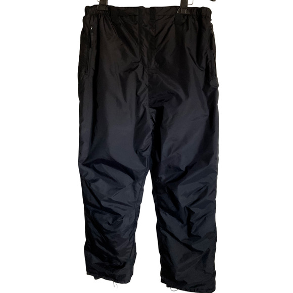 Weather Control XL Black Pants Nylon Waterproof Insulated Windproof Travel - Picture 1 of 11